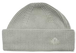 Honesty Rules Fishermen’s Beanie Unisex, Strickmütze aus 100% Bio-Baumwolle, Wintermütze für Damen und Herren, Logo Stickerei, weiche und warme Baumwollmütze im Streetwear Style