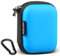 RISETECH Earphone case, Earbud Carrying Case Holder Hard EVA Headphone Small Zipper Pouch Compatible with Beats Fit Pro, TOZO A1, Bose Soundsport, EarPods, AirPods, Sony Wired Earbuds with Clip -Blue