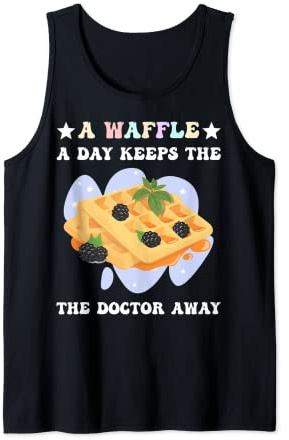 Waffle Costume Breakfast Waffle Master Waffle Maker Tank Top