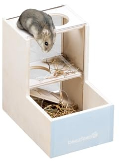 Beeztees Maison de Jeu Rexy pour rongeurs, en Bois, Menthe, 15 x 10 x 14 cm
