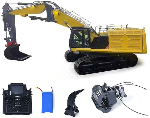 TOUCAN RC HOBBY Pelle hydraulique 1/14 RC 374 UHD 3 sections RTR, avec pince hydraulique Digger Loose d'origine, avec moteur ESC Servo PL18EV, télécommande