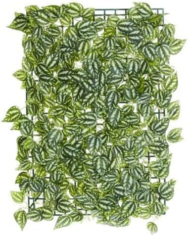 Garden Mile 4pc Artificial Screening Panel Plant Flower Living Wall Panels Realistic Leaf Plant Wall Panels Privacy Living Wall Fence Screening Garden Leaf Backdrop for Indoor or Outdoor 60 x 40 cm