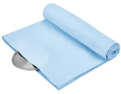 PH PandaHall 1.5x2m chiffon argenterie chiffon magique argenterie Tissu Anti Ternissement Bleu clair pour Bijoux Chiffon de Nettoyage pour Argenterie Couverts Rangement D'Orfèvrerie housse clavier