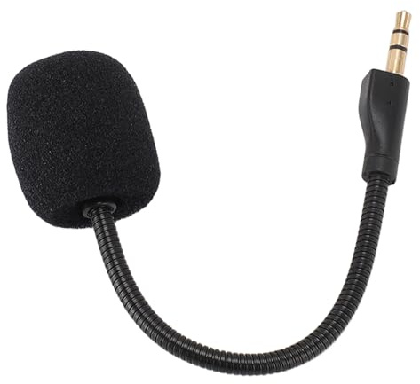 Acouto Audiovisuell Utrustning och Tillbehör Passar, 3,5 Mm Guldpläterad Uttag Ersättningsspelmikrofonbom för Gamingheadset, Endast Mikrofonersättningsspelmikrofon 3,5 Mm Löstagbart Headset