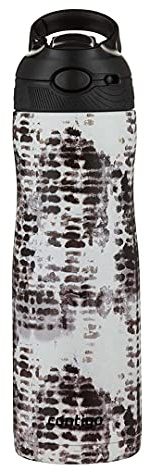 Contigo Autospout Chill Couture Drinking Bottle with Straw, Stainless Steel, 100% Leak-Proof, Insulated, Thermal Bottle for Sports, Bike, Hiking, 590 ml, Snake Skin
