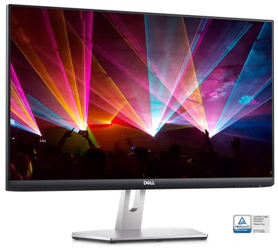 Dell S2421HN 24 Inch Full HD 1080p (1920 x 1080) 75Hz IPS Ultra-Thin Bezel Monitor 2 x HDMI Ports, Audio Line Out, Adaptive AMD FreeSync, Silver