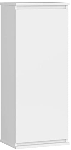 AKORD Hängeschrank W40 40 cm | mit 1 Tür | Küchenschränke | Geräumig | Für eine kleine Küche | Für eine Küchenzeile | Als Teil eines Sets | B40 x H99 x T30 cm | Gewicht 17,05 kg | Weiß/Weiß