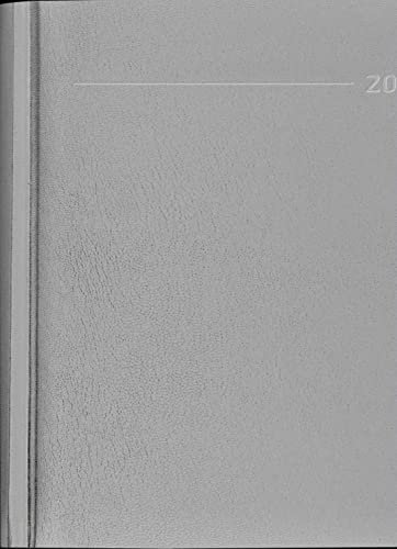 Buchkalender Balacron schwarz 2024 - Büro-Kalender A5 - Cheftimer - 1 Tag 1 Seite - 416 Seiten - Balacron-Einband - Alpha Edition