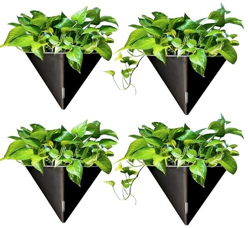 LaLaGreen 4 Stück selbstbewässernde Pflanzenwandpflanzen, 30 cm (12 Zoll) große Pflanzenpflanzen für den Innenbereich