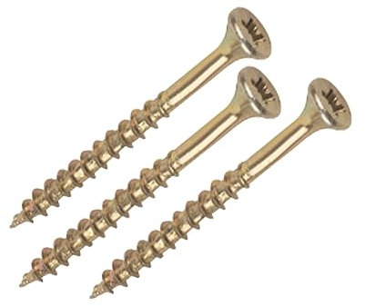 Chipboard Screws Double Countersunk Chipboard MDF Timer Wood And PVC Nail Fasteners Screws 125g (60mm)
