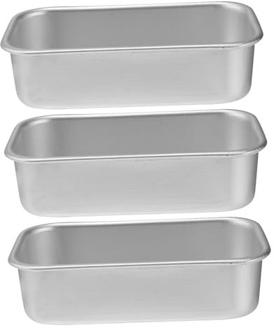 PRETYZOOM 3St Backblech Hackbraten Schimmel Brotbackform Backpapier Kochen Laibpfanne backen Backset Backformen-Set Mini-Laib Pfannen Backgeschirr Keks Fleischgericht Brotpfanne Kuchenform
