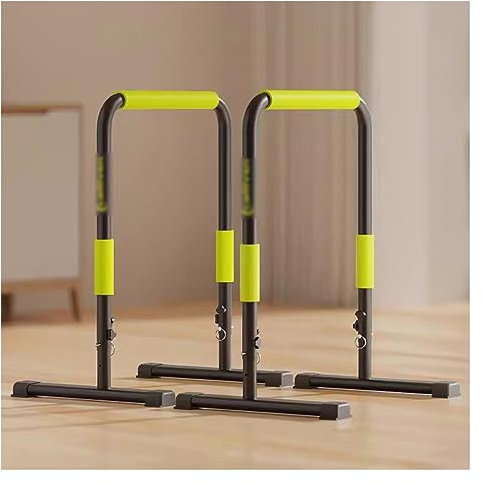 Dip-Station, multifunktional verstellbarer Dip-Ständer, Dip-Stange mit 440 Pfund Tragkraft, robuste Barren für Heimtraining, Calisthenics, Krafttraining