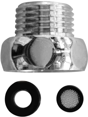 COFEDON Reduzierstück 3/4 Zoll Innengewinde auf 1/2 Zoll Außengewinde in Chrom – Verchromter Adapter zur Reduzierung auf 1/2 Zoll für Brauseschläuche