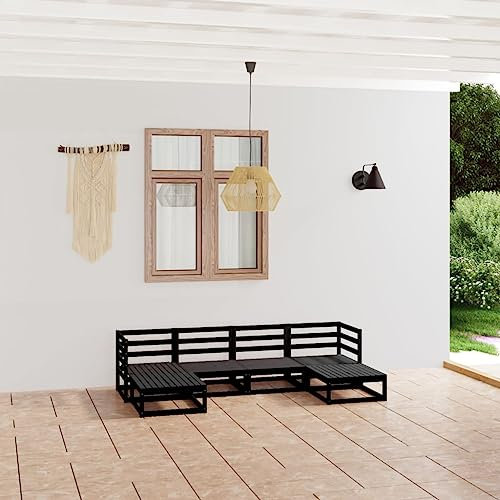 ULUYYUC 6-TLG. Garten-Lounge-Set, Eckbank Küche Terrassenmöbel Eckbank Balkonmöbel Geeignet für Balkon Außenbereich Garten Hinterhof Massivholz Kiefer