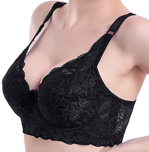 WILLBEST Push up stillhütchen l Geometrisch Bauch Weg Unterhosen Damen still Oberteil Damen BH ohne bügel sexy 85b U Ausschnitt Push up BH Sport Tank top Plus Size große