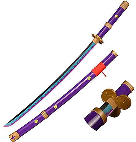 Eroberer Wood Anime Cosplay Sword, Roronoa Zoro Samurai Sword, Anime Fan, Sky Feather Slash, Yama Enma Purple Knife