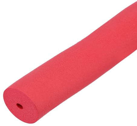 QUARKZMAN 1m Rohrisolierung Schaumstoff, Durchmesser 6mm Isolierstärke 15mm Heizungsrohr Verkleidung für Fitnessgeräte, Rohre, Handhaben (Rot)