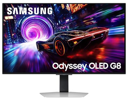 Samsung Odyssey OLED G81SF Gaming Monitor 32 Zoll 4K, QD-OLED, UHD, 3840 x 2160, 240Hz, 0,03ms (G/G), AMD FreeSync Premium Pro, G-Sync-kompatibel, Einbrennschutz Safeguard+, Glare Free, LS32FG814SUXEN