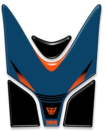 Resin Bike Aufkleber Motorrad Kompatibel Mit KTM Duke 125 2024-2025. Schutz Grip Motorrad Tank-Schutzfolie vor Stößen und Kratzern. Aufklebersatz 3D-Harzklebstoff - Stickers Made in Italy