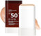 Matte Stick Foundation & Sunscreen Stick SPF50+ Pa++++, Cream Concealer Foundation For Aging Skin | Waterproof & Sweat-Proof | Lightweight & Long-Lasting For All-Day Wear