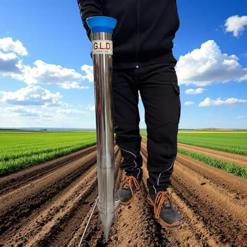 G.L.D. Forniture Trasplantador rápido 3 bocas para plantar plántulas bulbos semillas plantas jardín huerto original plantador tres bocas sembradora plantahortalizas