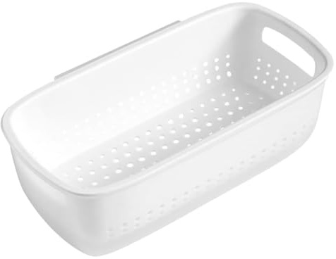 VILLFUL Ciotola Scolafrutta Doppio con Scolapasta Staccabile Filtro Drenante per Frutta e Verdure Design Moderno da Parete per Cucina Elegante e Pulizia Facile