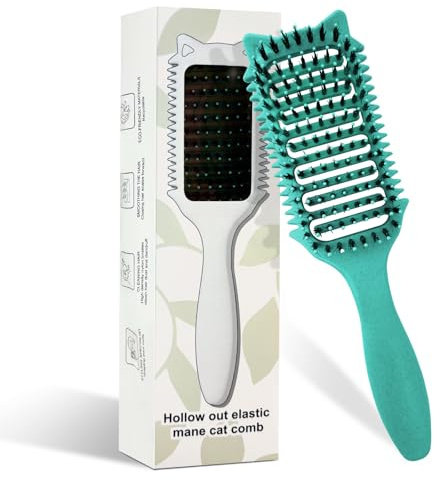 CNMTCCO Curl Hair Brush, Curl Brush, Curl Définir Styling Brush, Brosse à cheveux pour combiner et façonner, Brosse à sanglier, Brosse à cheveux pour démêler pour les femmes