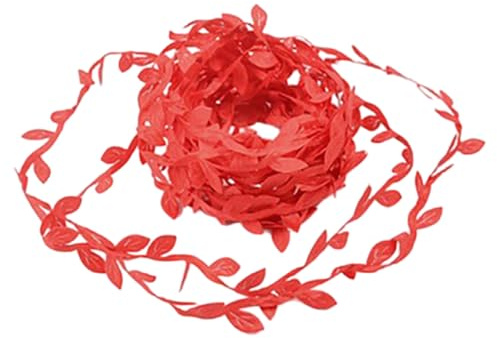 Guirlande de fleurs en soie avec bande flexible Taille personnalisable Feuilles de vigne artificielle Couvre-chef pour femme et fille 5 m Vigne artificielle pour mariage