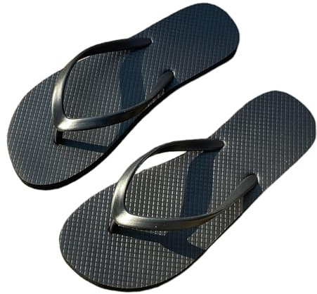 JiaYouLC Unisex Flip Flops Rubber Flatform Beach flipflops Slip-Resistant Flat Flip-Flop for Shower Swimming Pools