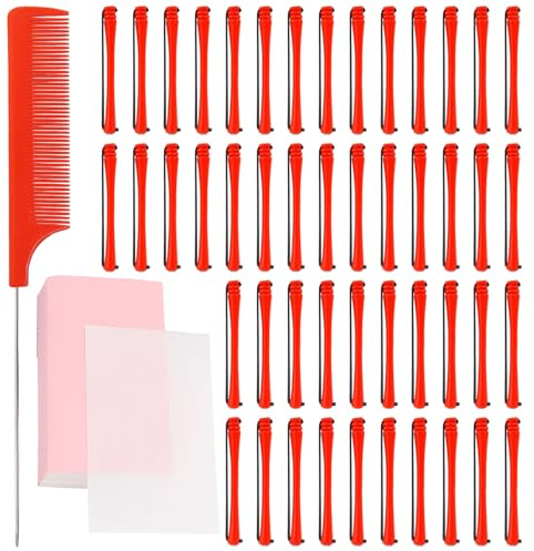 169 Pieces Perming Kit, Perm Rods and Perm Rollers, Hair Perming Kit for Men,DIY Perm Styling Kit for Home or Salon Use,Suitable for Men's and Women's Hairdressing Styling Supplies