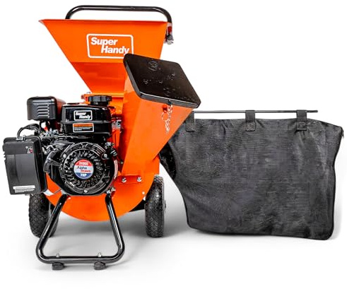 SuperHandy Wood Chipper Shredder Mulcher Ultra Heavy Duty 7HP 3 in 1 Multi-Function 3 Inch Max Capacity (Amazon Exclusive)
