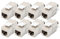 DIGITUS Keystone Module Cat-6A Blindé - 8 pièces - RJ45 Femelle - 500 MHz 10GBase-T - AWG 26-22 - Montage sans Outils
