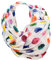 JameStyle26 Farbverlauf Dots Seide Sommer Loop Verlauf Regenbogen Rainbow Silk Uni Rundschal Schlauchschal Stola Schal leicht (Weiß)