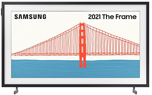 Samsung The Frame 32 Inch QLED TV – Smart TV & Art In One, Alexa Built In, Slim Custom Stand & Wall Mount, Stream All Your Favourite Shows, Frame Can Be Customised - QE32LS03TCUXXU