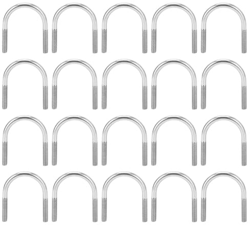 20 M6x33 Acero Inoxidable 304 Pernos En U, Pernos Redondos En Forma De U Sujetadores, Piezas De Maquinaria, Piezas De Maquinaria, Herramientas De Hardware De Construcción Para Tuberías, Automoción