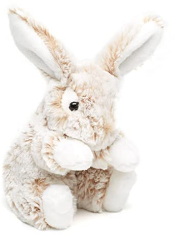 Uni-Toys - Hare med hängande öron, liten – ljusbrunmelerad – supermjuk – 15 cm (höjd) – plyschkanin – plyschdjur, gosedjur, gosedjur