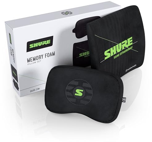 noblechairs Gaming Stuhl Kissen Set SHURE Edition - Chair Pillow - Kissen Für Gaming Stuhl - Gaming Nackenkissen - Kopfstütze Stuhl - Lendenkissen