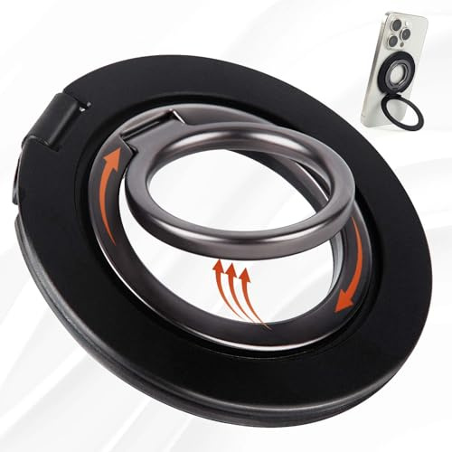 Magnetic Phone Ring Holder for Stand for iPhone 12 13 14 15 Series Compatible with MagSafe Removable Phone Holder