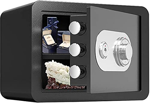 BomDog Safe Feuerfester Safe Sicherheitsschlossbox Kleiner Feuerfester Stahl Kleine Wand-Sicherheitsbox/Blackone/a