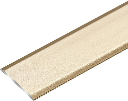 SUCHETA Floor Transition 35 Floor Tile Trim Edge Strip, Self Adhesive Caulk Seams Strip, Metal Smooth Threshold Seams Strip for Joining Laminate/Vinyl Floor Gaps