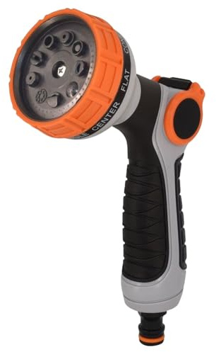 Pistola rociadora para manguera, boquilla para manguera de jardín, rociador de agua a alta presión, pistola de agua antideslizante de alta presión para riego de plantas y césped