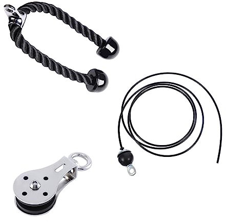 VANZACK Gym Zubehör Kit Trizeps Pulley System Fitness Kabel Pulley Kabel Für Arm Muskeln Gebäude