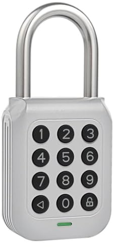 Bouware Lucchetto intelligente Alpha1 - Lucchetto elettronico resistente alle intemperie con tastierino numerico e tastierino numerico, per uso esterno/interno, con funzioni di sicurezza aggiornate