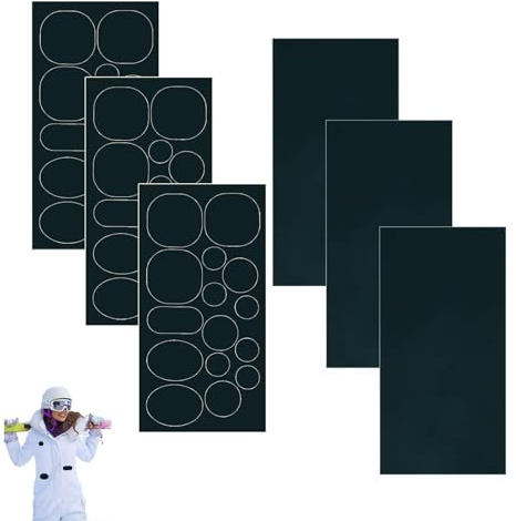 AzureRay Pache de Reparación, 48 Parches Plumas para Ropa, Autoadhesivos y Resistente al Agua, para Chaquetas de Plumón y Exterior (Azul)