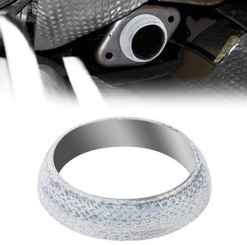 Auto Auspuff Dichtung, Graphitverstärkt Auspuffdichtung, Auspuffdichtungen, Auto Flansch Donut Dichtung, Hochtemperaturbeständige Auspuff Ringdichtung, Universeller Dichtring Graphitdichtung (48mm)