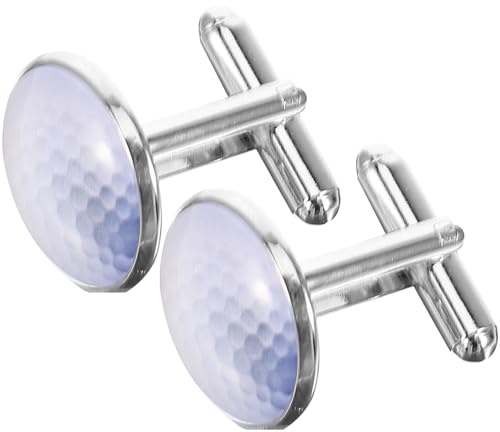 Generic Golf Manschettknappar i Metall och Vintage Design Hållbar Struktur och Dekorativa Skjortknappar för Herrkostym Idealiska för Formella Tillfällen och Företagsmöten