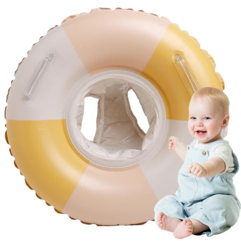 Ciambella Nuoto Bambini - Galleggiante Piscina 1–5 Anni | Salvagente Gonfiabile PVC Bebè Con Seduta Sicura | 27cm Anello Interno, Piscina Spiaggia Gioco Acqua (Fino A 50 Catties)