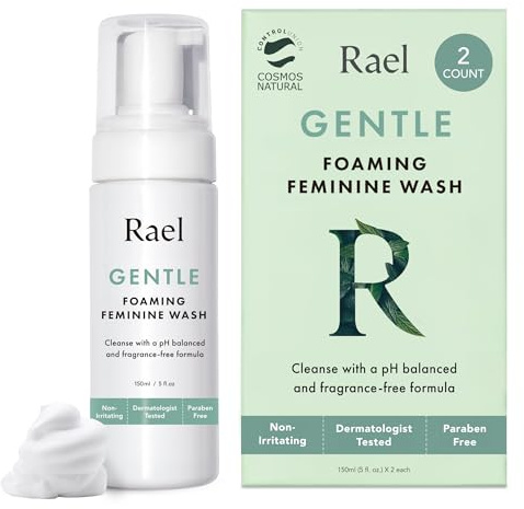 Rael Feminine Wash, Foaming Cleansing Wash - pH Balance Intimate Wash Women (5oz, 2 Pack)
