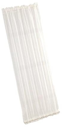 LOVIVER Cortinas de Puertas Blancas Cortina de Puertas Francesas Panel Barra Cortina Cubre, 1 Pieza, W137xL183cm, Individual
