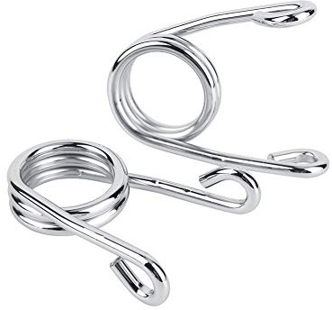 Muelles de asiento solo de motocicleta Muelles de asiento solo Muelles de asiento de torsión izados de cromo de 3,5 Muelles de asiento solo reemplazo para motocicleta Chopper Bobber Oro/Plata
